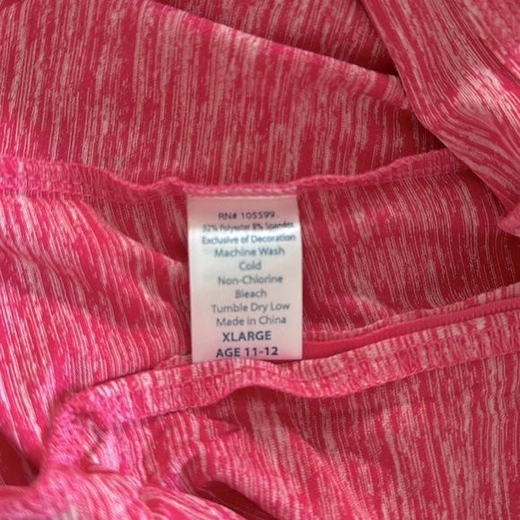 NWT Nantucket Garb Girls Pink Athletic Zip Up Jacket Logo, Size XL Age 11-12 - Picture 6 of 6